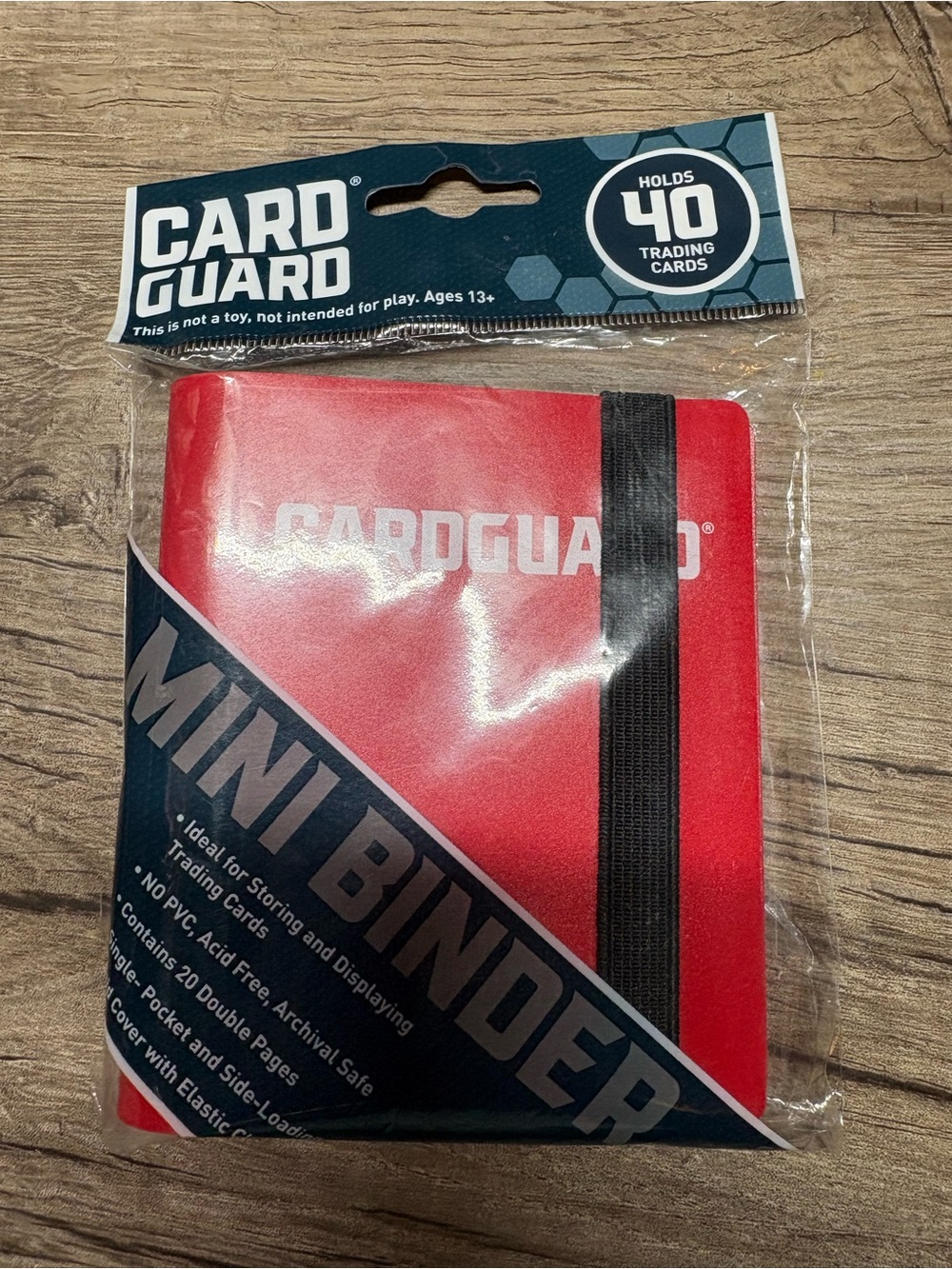 Red Mini Binder - Holds 40 Trading Cards